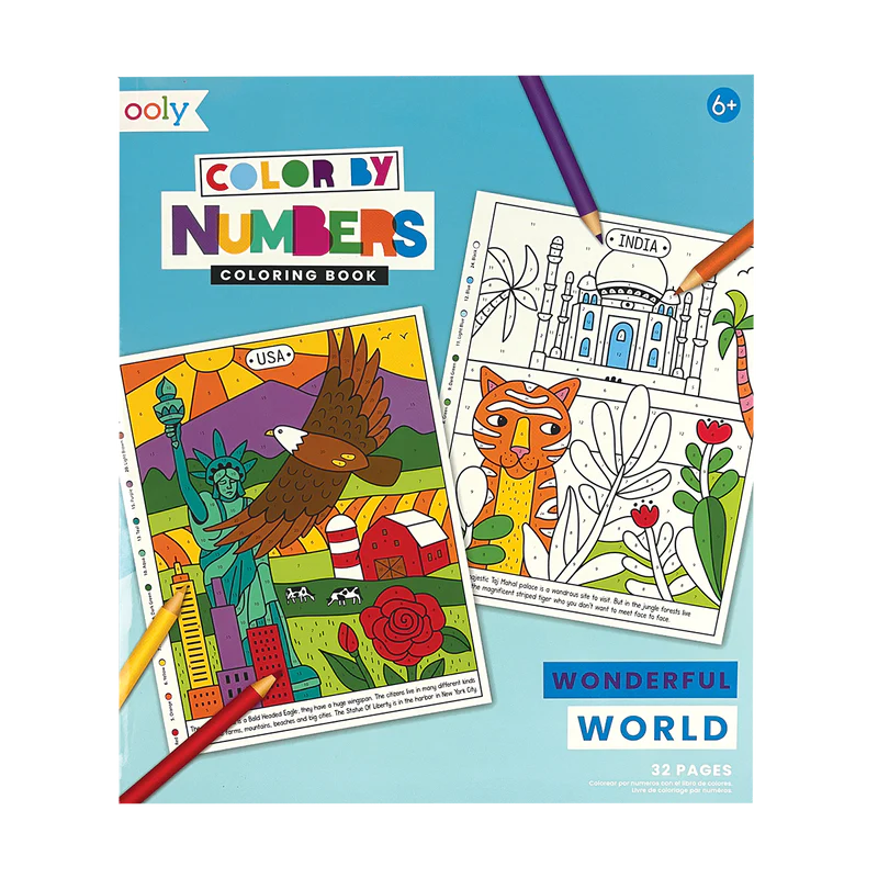 Colour by Numbers Colouring Book- Wonderful World