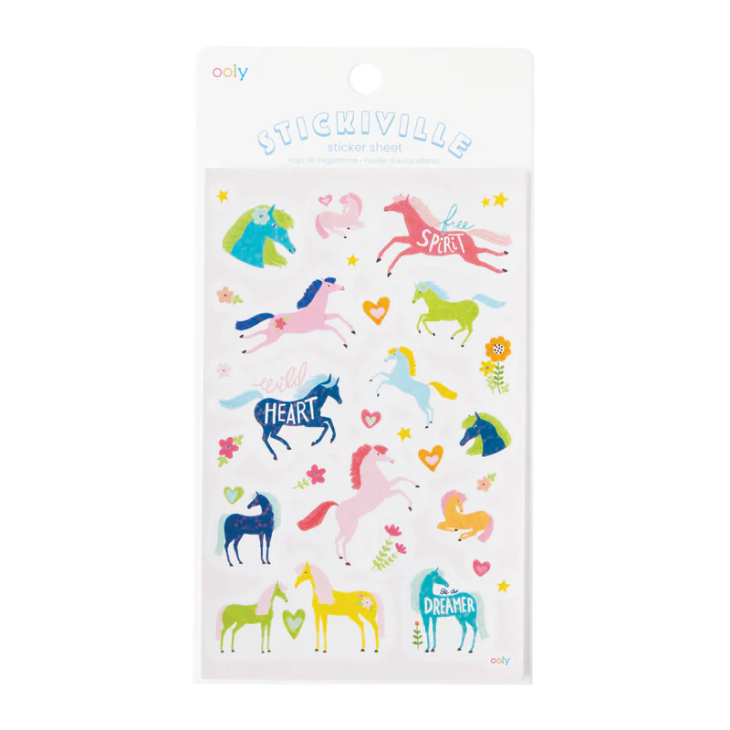 Stickiville Holographic Stickers- Wild Horses