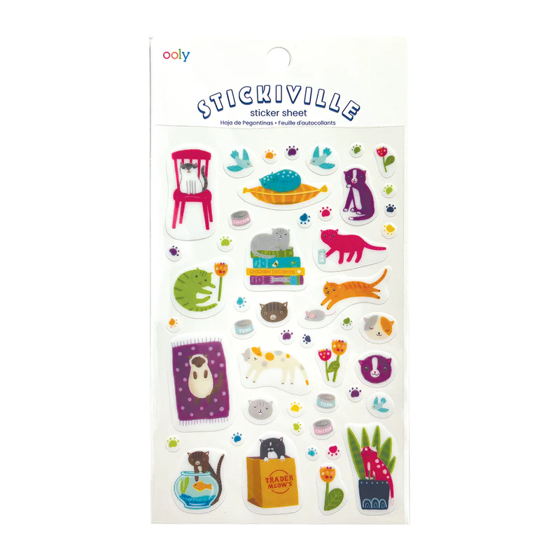 Stickiville Stickers- Quirky Cats