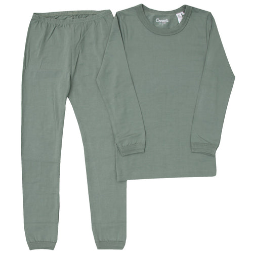 Coccoli Lily Pad Green Cotton Modal Pajama Set
