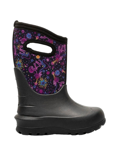 Bogs NeoClassic Winter Boot- Purple Neon Unicorn