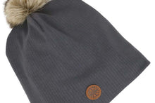 Load image into Gallery viewer, Calikids Ribbed Midseason Slouchy Pompom Beanie