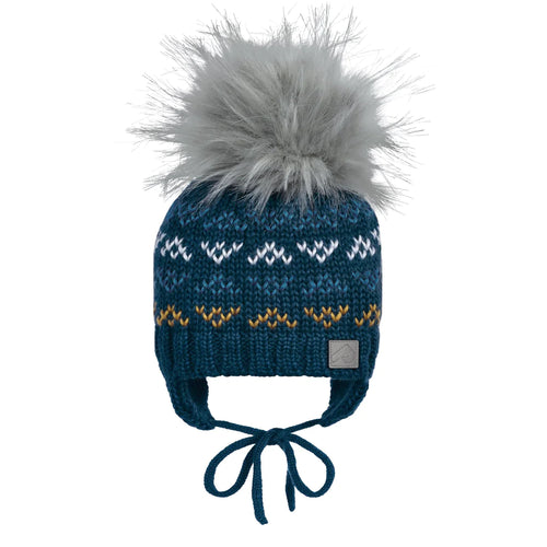 Perlimpinpin Winter Pom Pom Hat- Rorqual