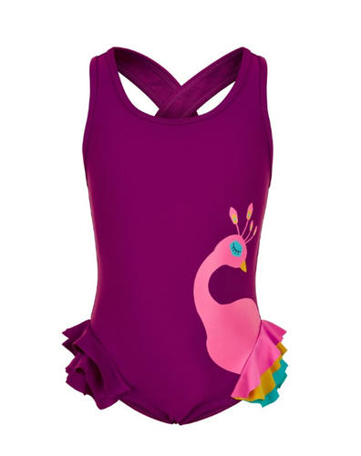 Colour Kids Pink Peacock 1pc. Swimsuit