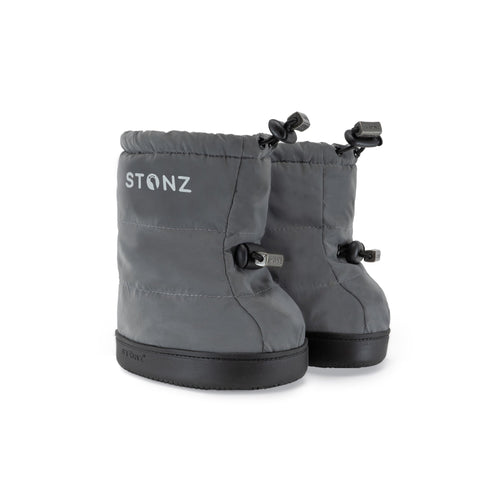 Stonz Toddler Puffer Booties- Reflective Silver XL 2-3y