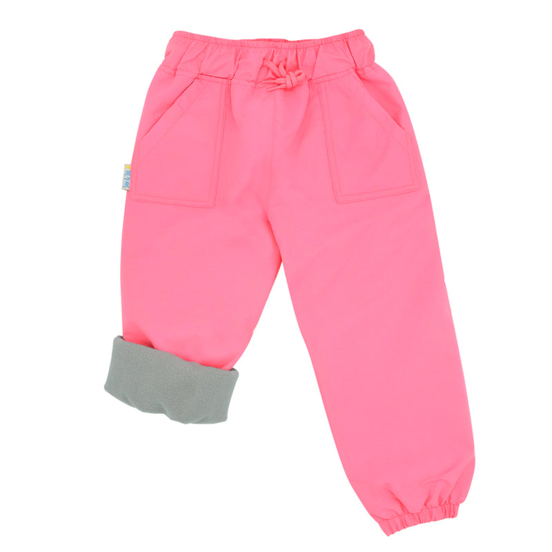 Jan&Jul Fleece Lined Splash Pant- Watermelon Pink 1T