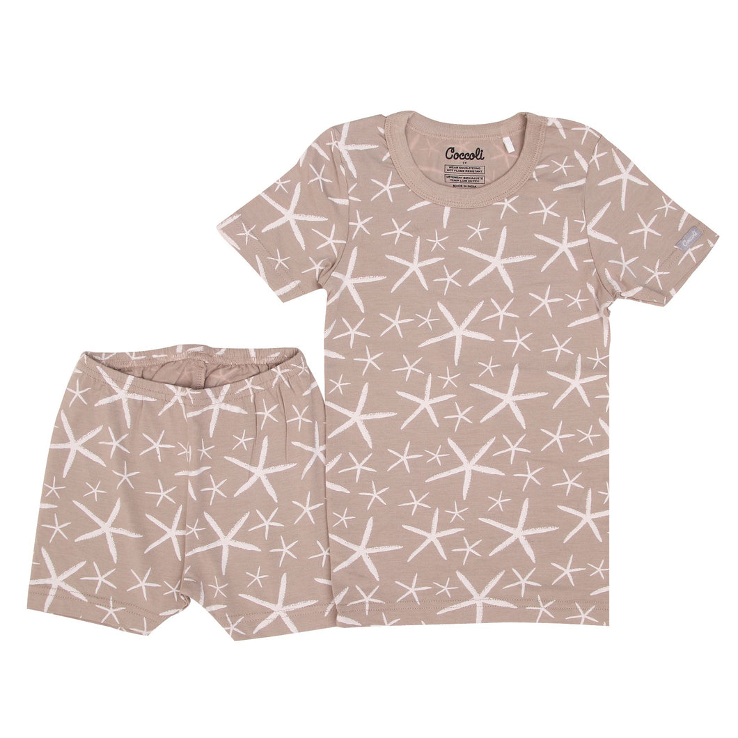 Coccoli Moonlight Starfish Cotton Modal Short Pajama Set