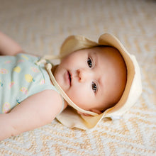 Load image into Gallery viewer, Jan &amp; Jul Butter Yellow Sun Soft Baby Cap 3-6m