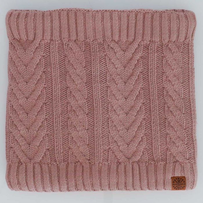 Calikids Cable Knit Teddy Lined Neckwarmer